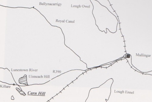 Map of Carn Famine Village near Mullingar